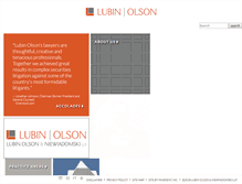 Tablet Screenshot of lubinolson.com